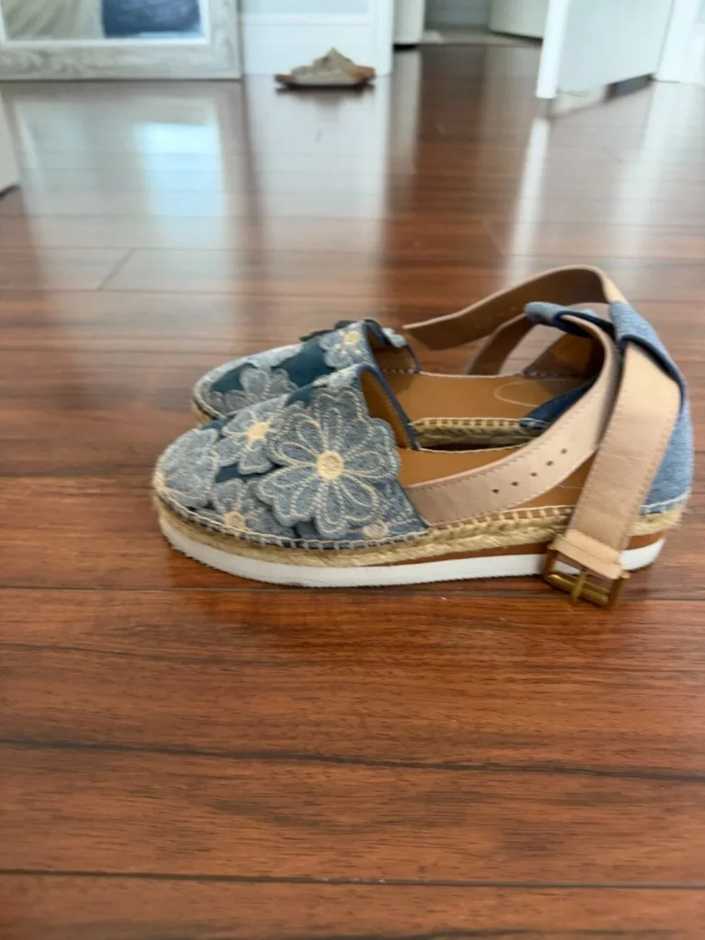 See by Chloe Denim Floral Espadrilles - Picture 4 of 4